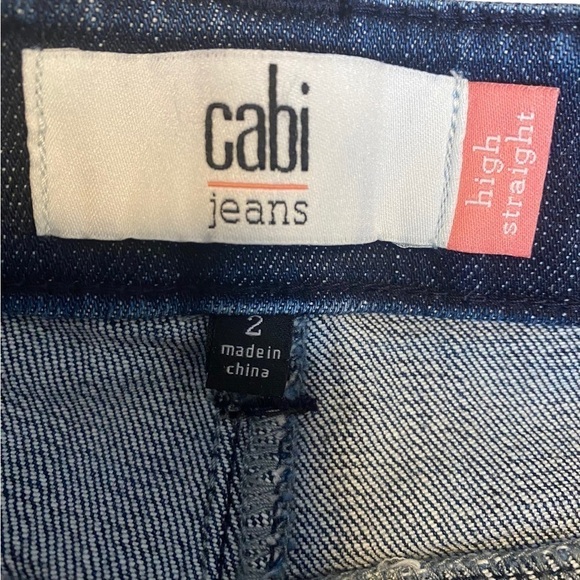Cabi #3750 Tuxedo High Straight Jeans, Size 2 - Picture 6 of 7